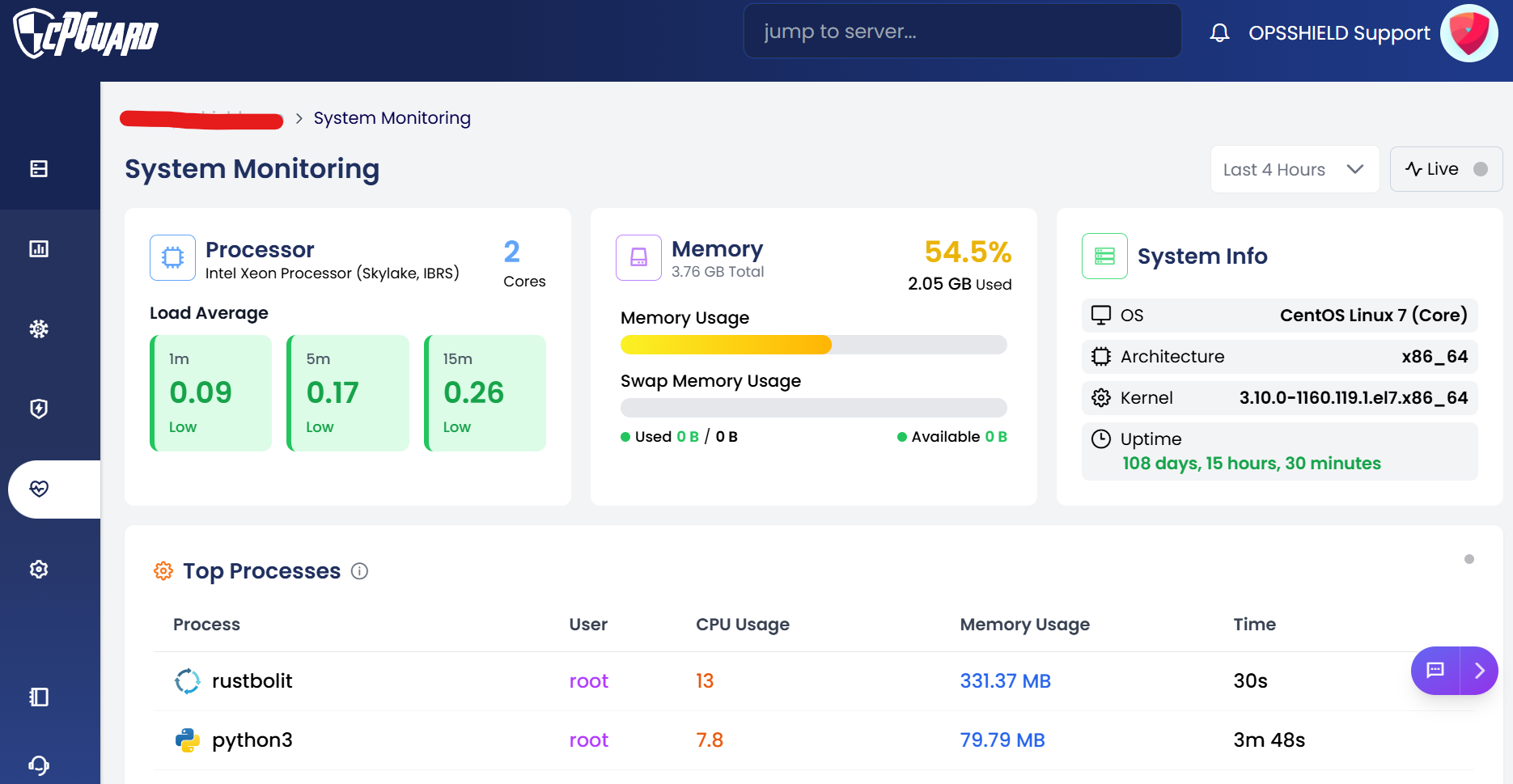 system monitoring