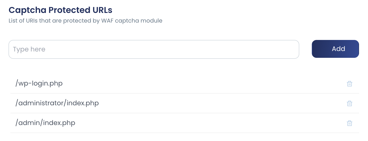 Captcha Protected URLs